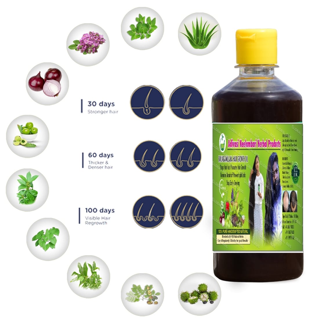 Adivasi Neelambari Herbal Hair Oil🌿